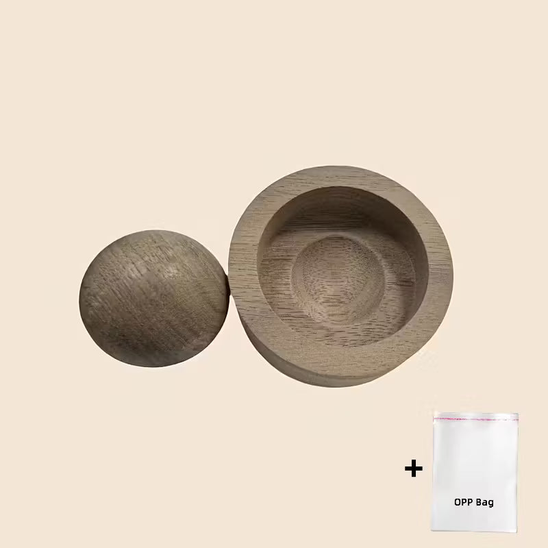 Elegante difusor de aroma de madera con diseño giratorio: sin pilas ni cable.