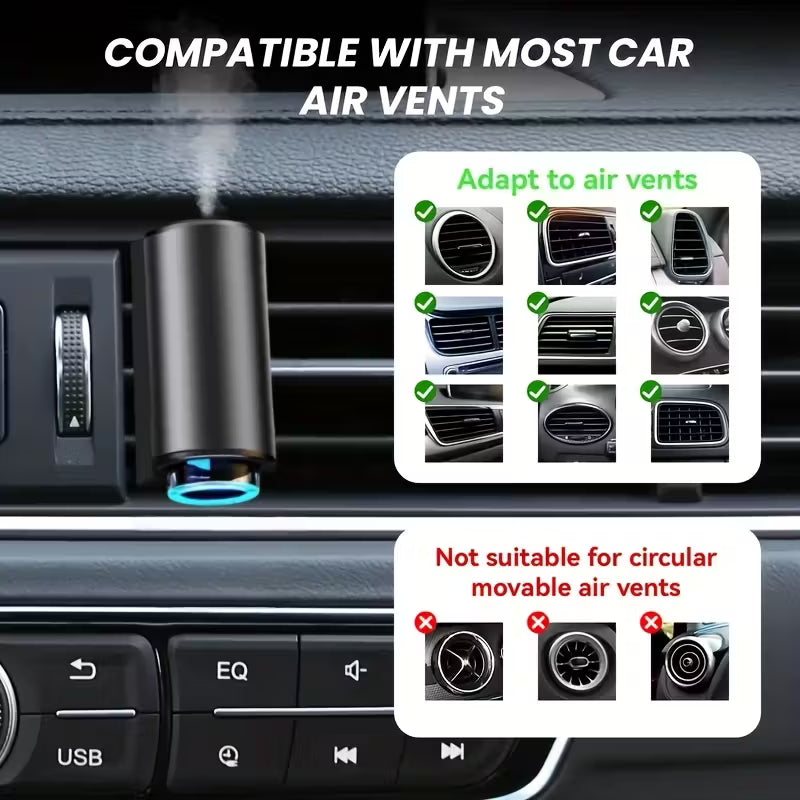 Smart Car Air Freshener – Intelligent Aroma Diffuser with Soundwave Atomization