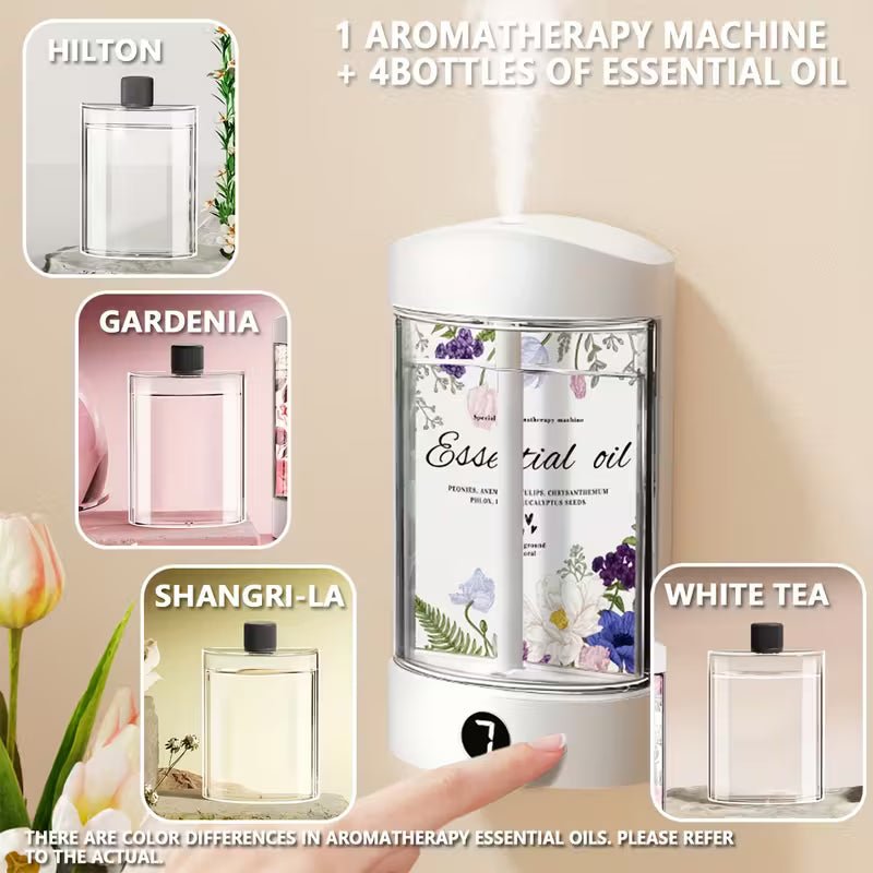 Extra Large 4-in-1 Aroma Diffuser with Soothing Scents – USB Rechargeable, Transparent Top, Auto Shut-Off