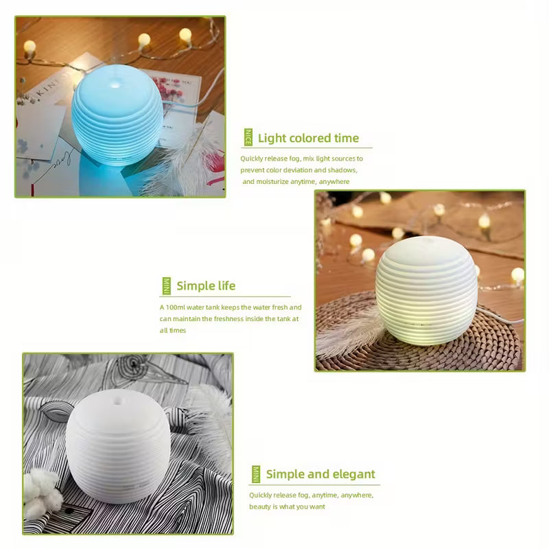 USB Powered Ultrasonic Humidifier & Aromatherapy Diffuser with Remote Control