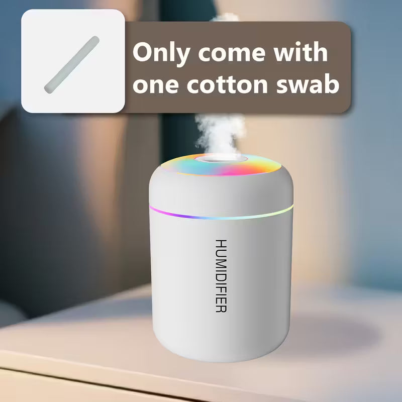 Difusor y humidificador de aromaterapia ultrasilencioso con luz nocturna de vapor frío