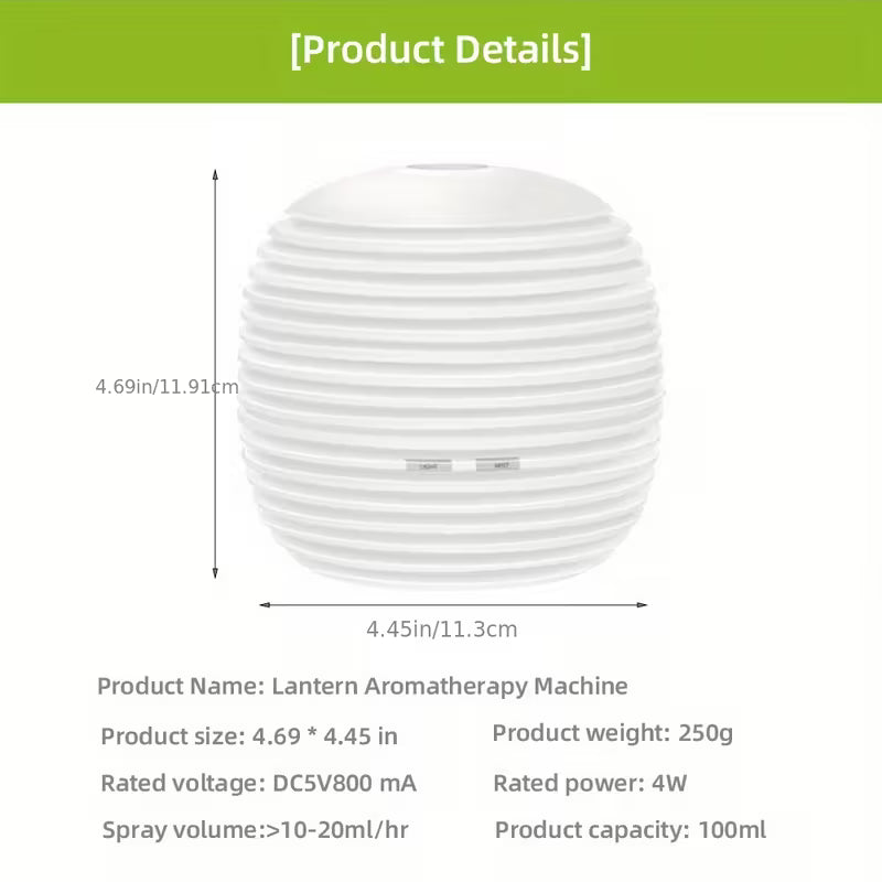 Humidificador ultrasónico y difusor de aromaterapia con alimentación por USB y control remoto