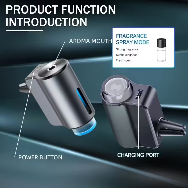 Smart Car Air Freshener – Intelligent Aroma Diffuser with Soundwave Atomization