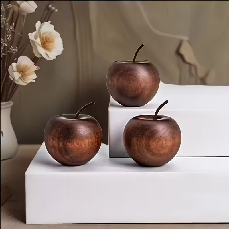 Elegante difusor de aroma de manzana de madera natural – Dispensador artesanal de aceites esenciales Chappelle Grain