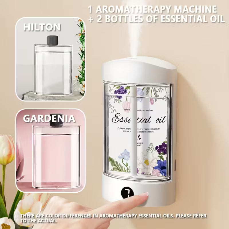 Difusor de aromas 4 en 1 extragrande con aromas relajantes: recargable por USB, tapa transparente y apagado automático.
