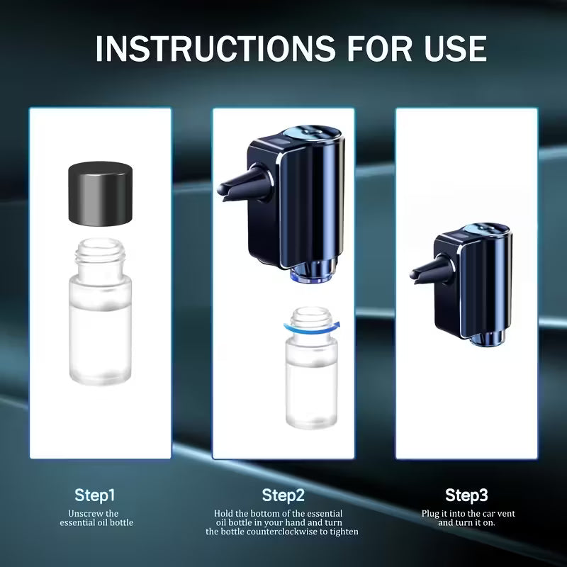 Smart Car Air Freshener – Intelligent Aroma Diffuser with Soundwave Atomization