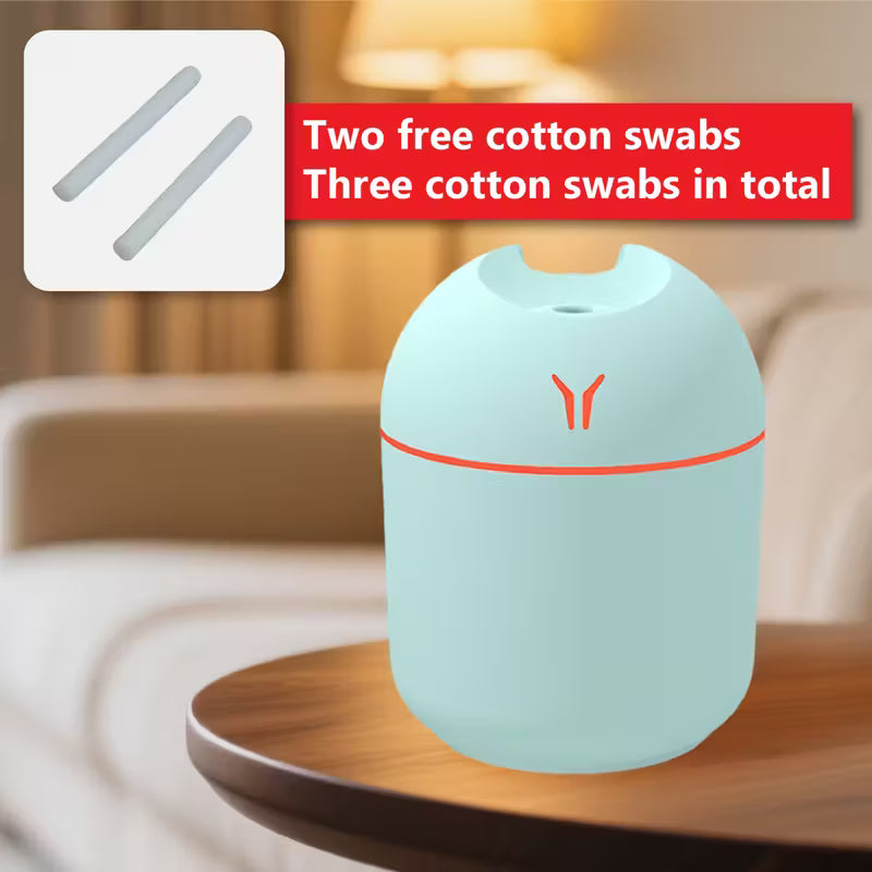 Difusor y humidificador de aromaterapia ultrasilencioso con luz nocturna de vapor frío